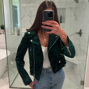 Forever 21 velvet green jacket